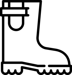 Rain Boots Sticker Outline Svg File, Free Vectors File